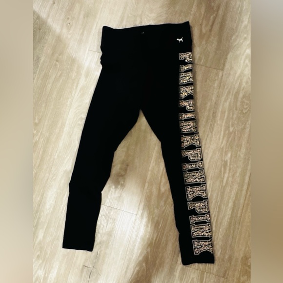 PINK Victoria's Secret Black Yoga Leggings - Picture 3 of 7